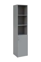 NN 5 - 4DN3 skříň vysoká, 1-dveřová/nika, pravá, 1800x400x400, šedá